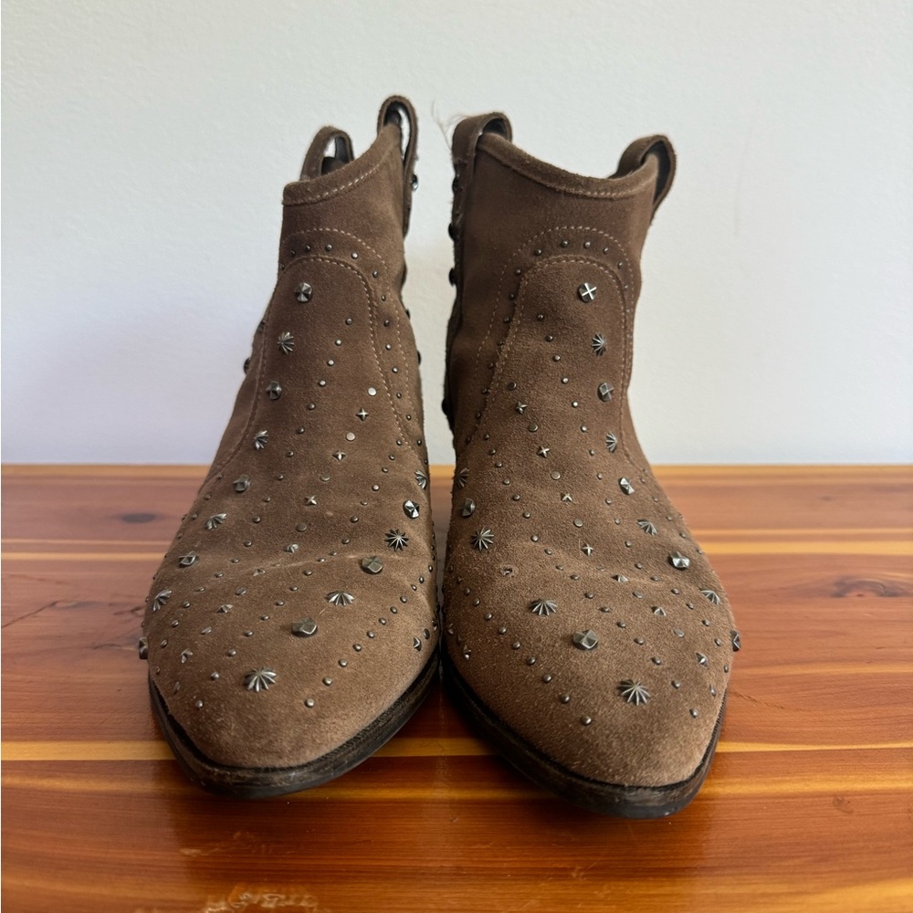 Sam Edelman short suede studded booties